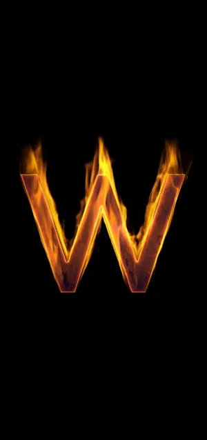 Fire Letter W Live Wallpaper Screenshot 3