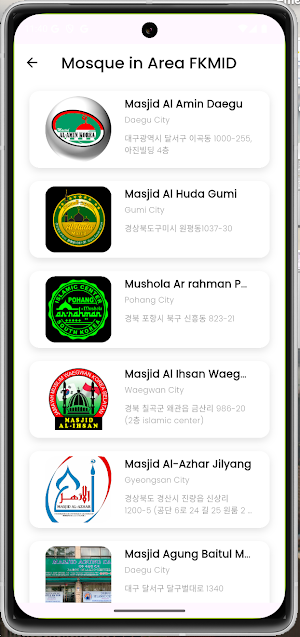 Cari Masjid Korea Screenshot 2