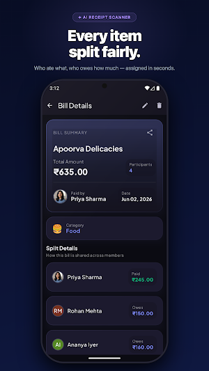 FairShare: AI Bill Splitter Screenshot 2