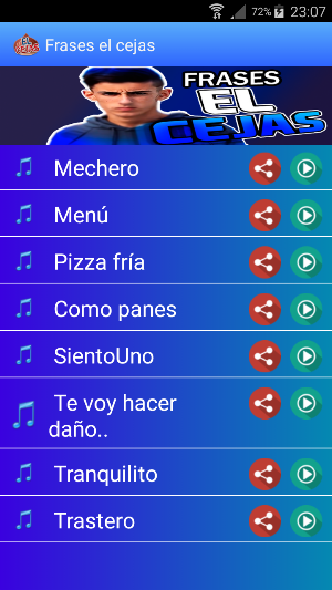 El cejas frases Screenshot 1