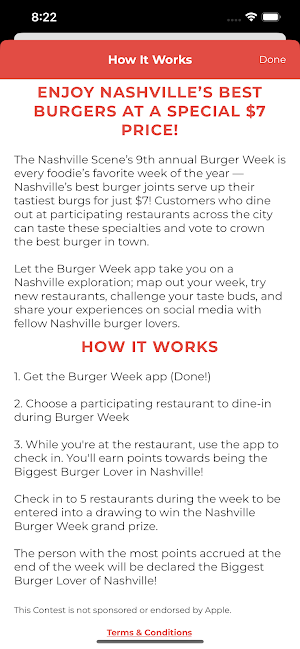 Nashville Burger Week Screenshot 1