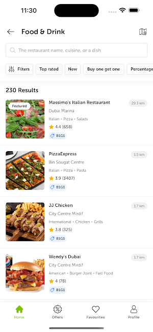 the Entertainer Rewards App Screenshot 1