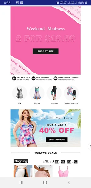 PinkGal - Plus Size Fashion Screenshot 0
