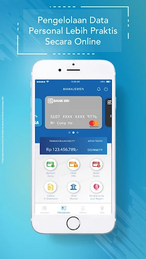 BRI Credit Card Mobile Screenshot 1