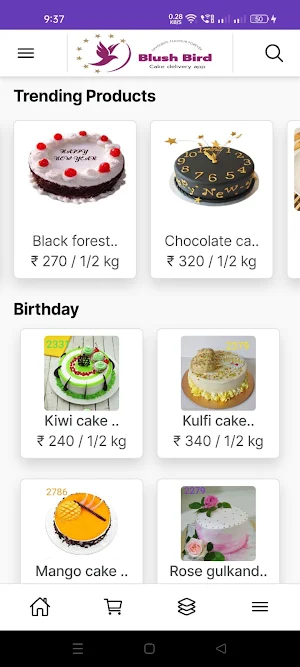 Blush Bird - Cake Delivery App Screenshot 3