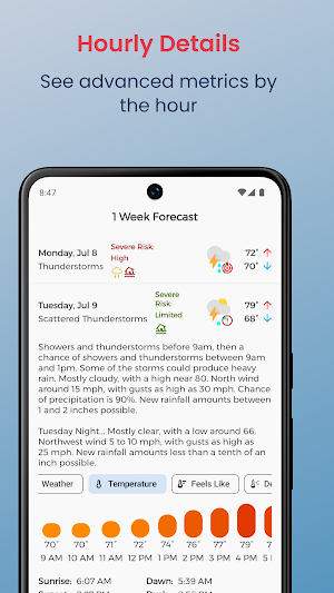 NWS Weather Report Screenshot 3
