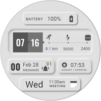 Viral Grey Minimal Watch Face