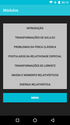 T. E. Relatividade Screenshot 1