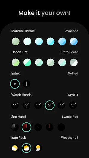 Weather Analog: Watch face Screenshot 1