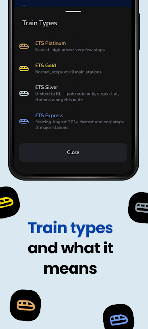 ETS Timetable - Train Schedule Screenshot 3