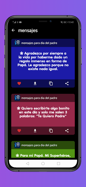Mensajes Para el Día del Padre Screenshot 1