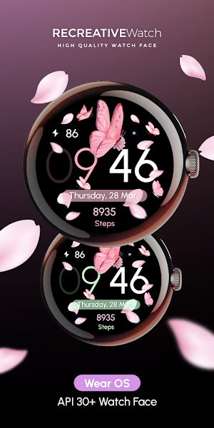 Pink Butterfly Flowers - ReS26 Screenshot 0