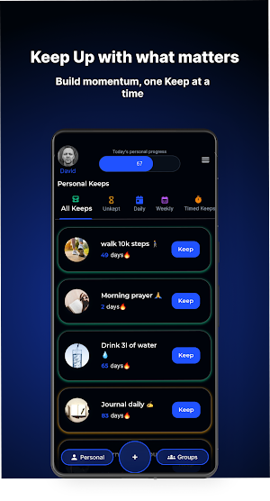 KeepUp+ Screenshot 0