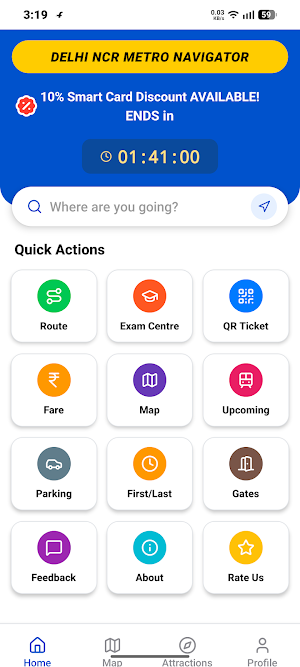 Delhi NCR Metro Navigatior Screenshot 0