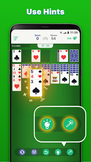 Classic Solitaire/Klondike cards game Screenshot 1