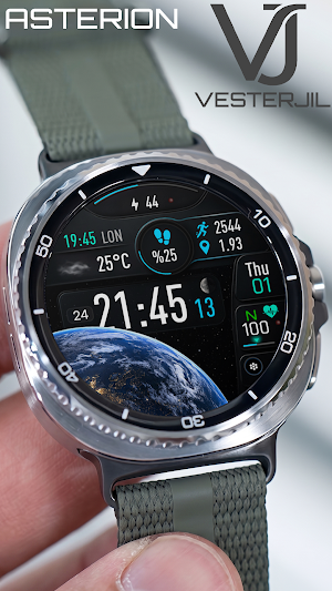 VJ-ASTERION DIGITAL WATCH FACE Screenshot 1