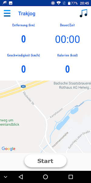 Tracker für Joggen km messen Screenshot 0