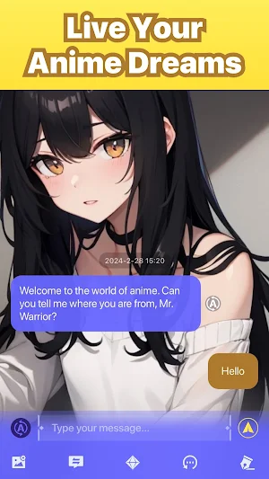 Bella: Anime Characters Chat Screenshot 3