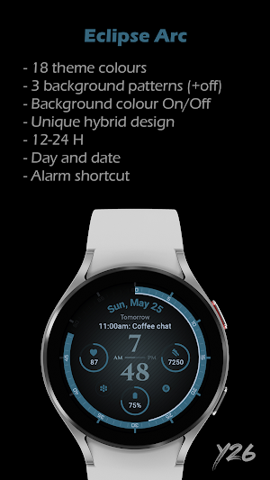 Y26 Eclipse Arc Watch Face Screenshot 1