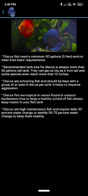 Discus fish care Screenshot 2
