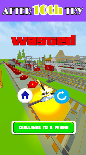 Naughty Bomb:Ninja Train Games Screenshot 2