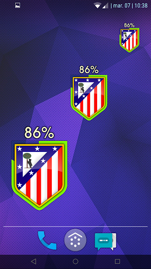 Atletico Madrid Battery Widget Screenshot 0