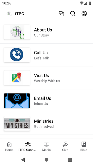 TPC Connect Screenshot 1