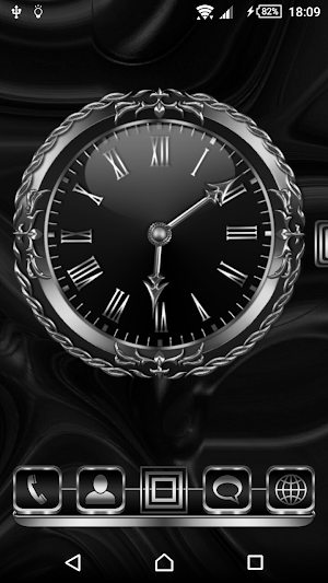 Graphite Clock widget Screenshot 1