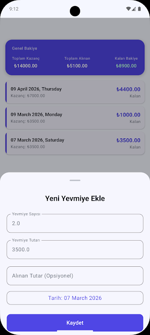 Yevmiye Defterim Screenshot 2
