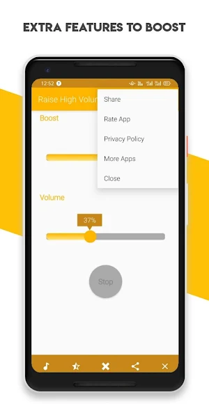 Raise high volume - Booster Screenshot 1