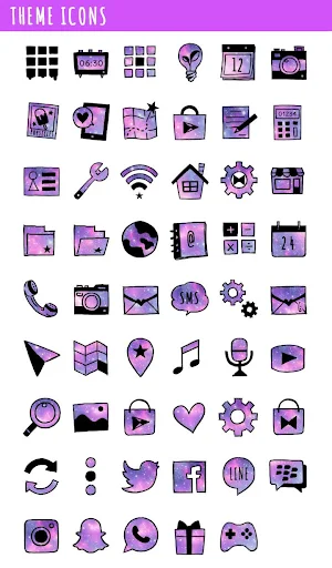 Cute Wallpaper Popsicle Galaxy Theme Screenshot 3