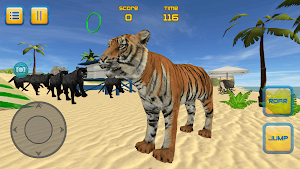 Tiger Beach Jump Escape 3D Screenshot 0