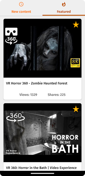 VR Horror Videos 360 Screenshot 1