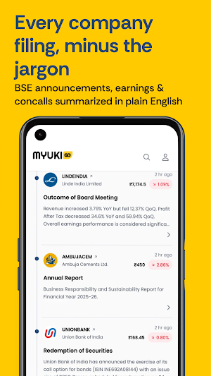 Myuki Go - Market intelligence Screenshot 2