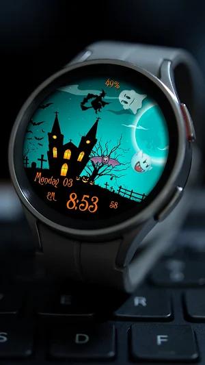 DIGI Halloween TS01 Watch face Screenshot 2