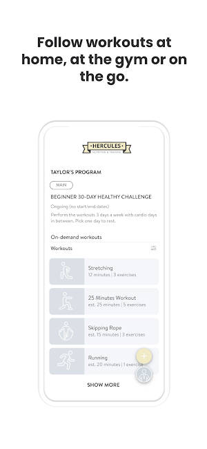 Hercules Coaching Screenshot 2