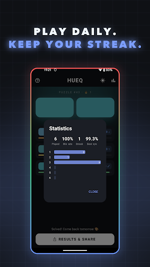HueQ: Daily Color Challenge Screenshot 2