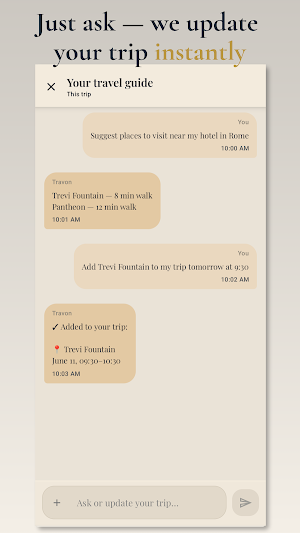 Travon: AI Travel Planner Screenshot 3