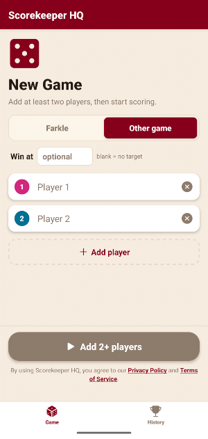 Scorekeeper HQ Screenshot 1