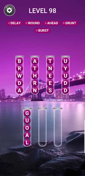 Word Bubble Sort - Word Game Screenshot 1