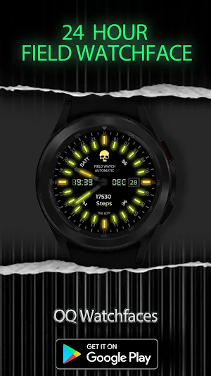 24h Analog Field Watch Wear OS Screenshot 1