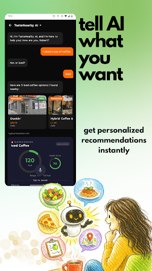 TasteNearby: AI Food Guide Screenshot 0