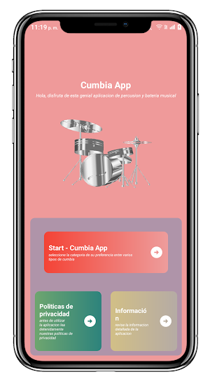 Cumbia App: percusión batería Screenshot 2