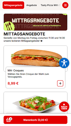 Moti Pizza Service Wahlstedt Screenshot 2