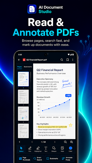 AI Document Studio: PDF Reader Screenshot 1