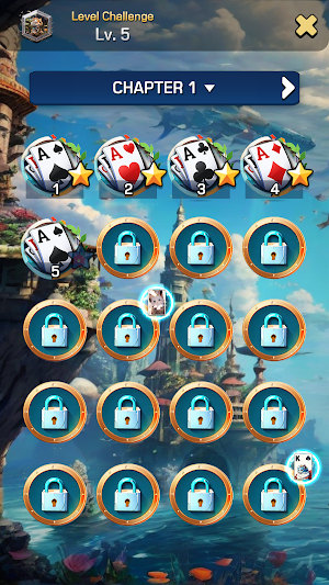 Solitaire Klondike : Fantasy Screenshot 1
