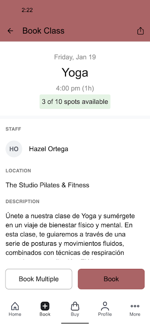The Studio Pilates & Fitness Screenshot 2