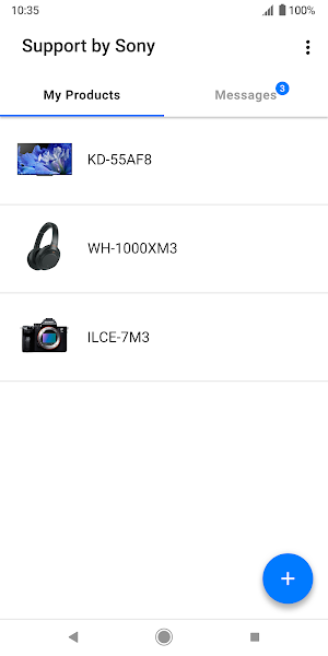 Support by Sony: Find support Screenshot 0