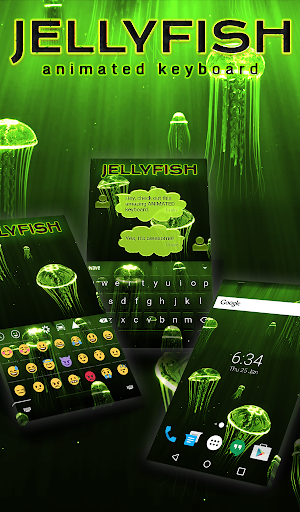 Jellyfish Animated Keyboard + Live Wallpaper Screenshot 0