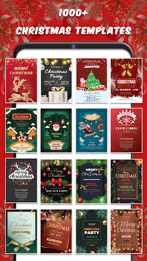 Christmas Invitation Cards Screenshot 0
